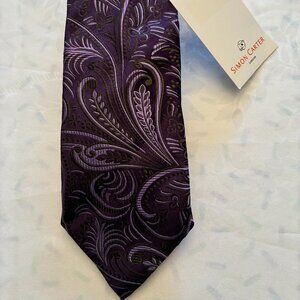 Simon Carter London. NEW. Men's 100% Silk Tie